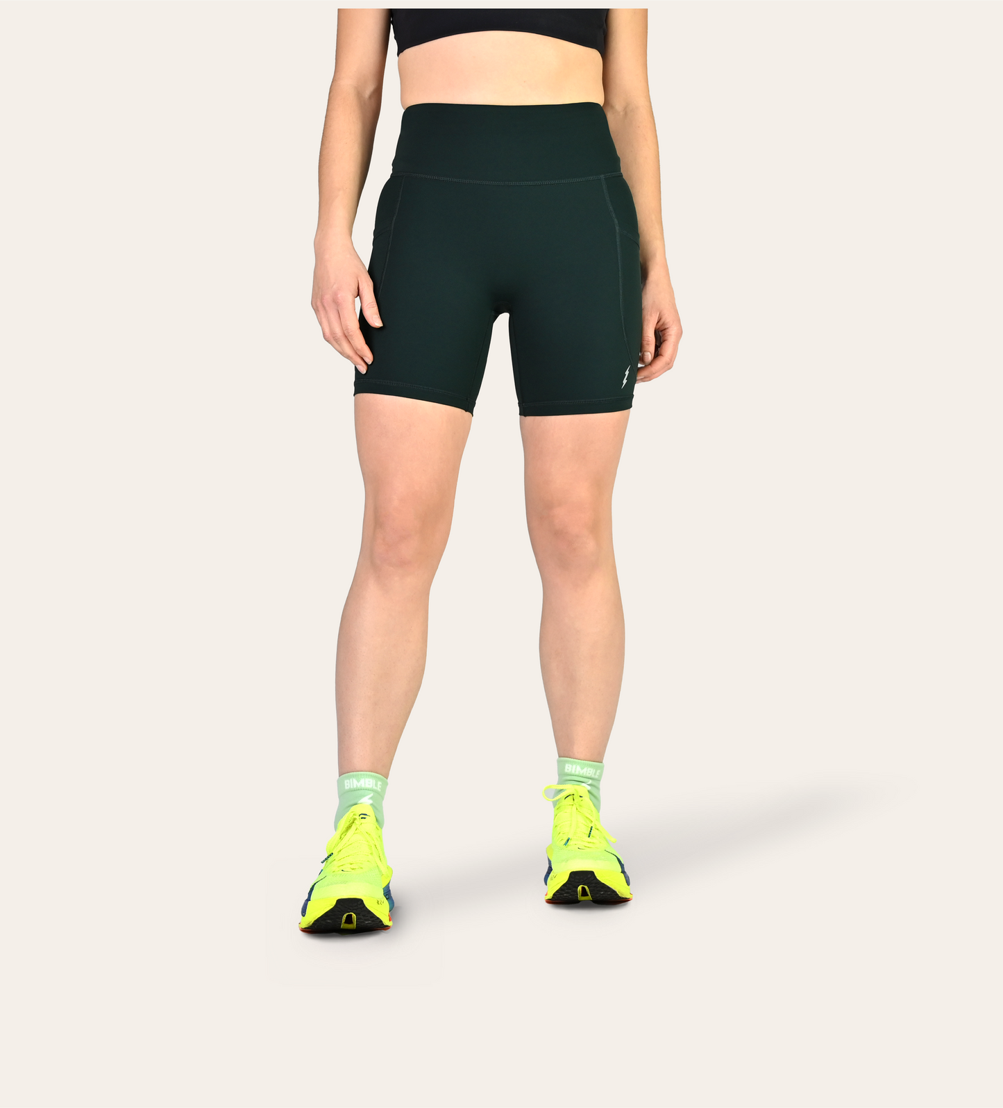 6" RUN SHORTS RACING GREEN