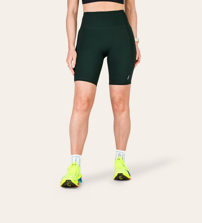8" RUN SHORTS RACING GREEN