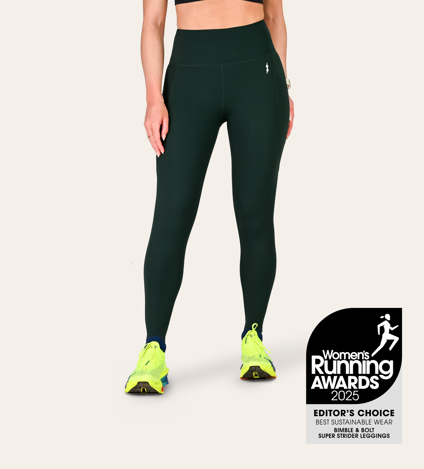 8/8 RUNNING LEGGINGS RACING GREEN