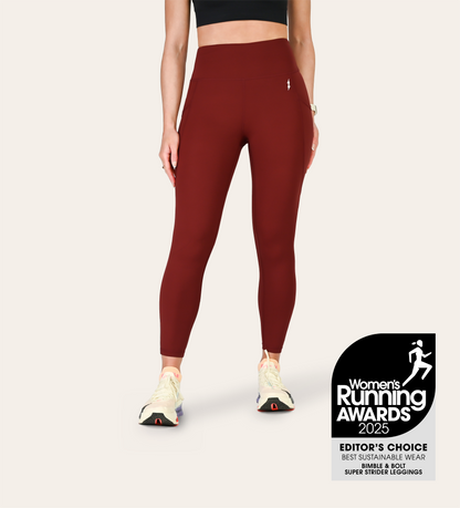 7/8 RUNNING LEGGINGS RED DUNE
