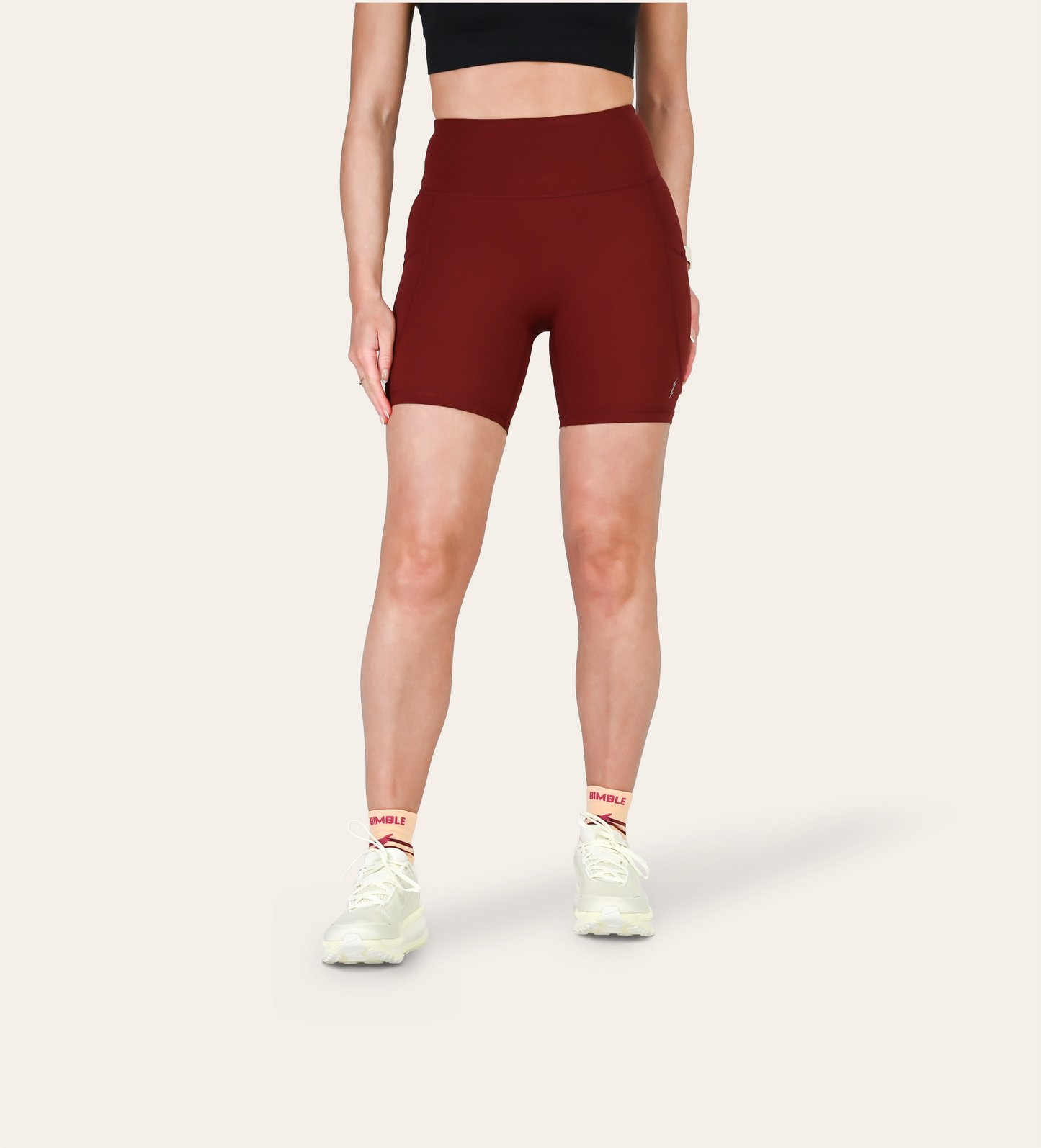 6" RUN SHORTS RED DUNE