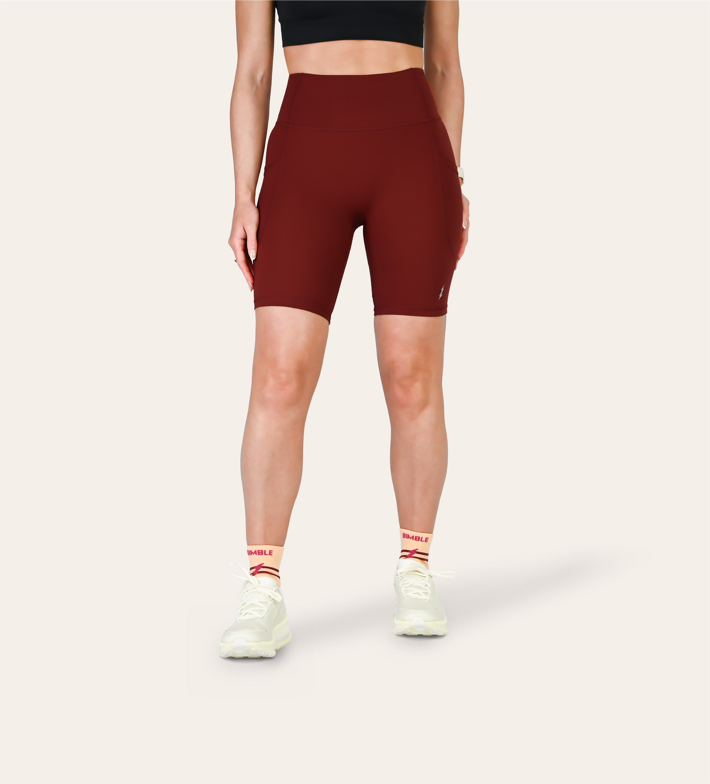8" RUN SHORTS RED DUNE