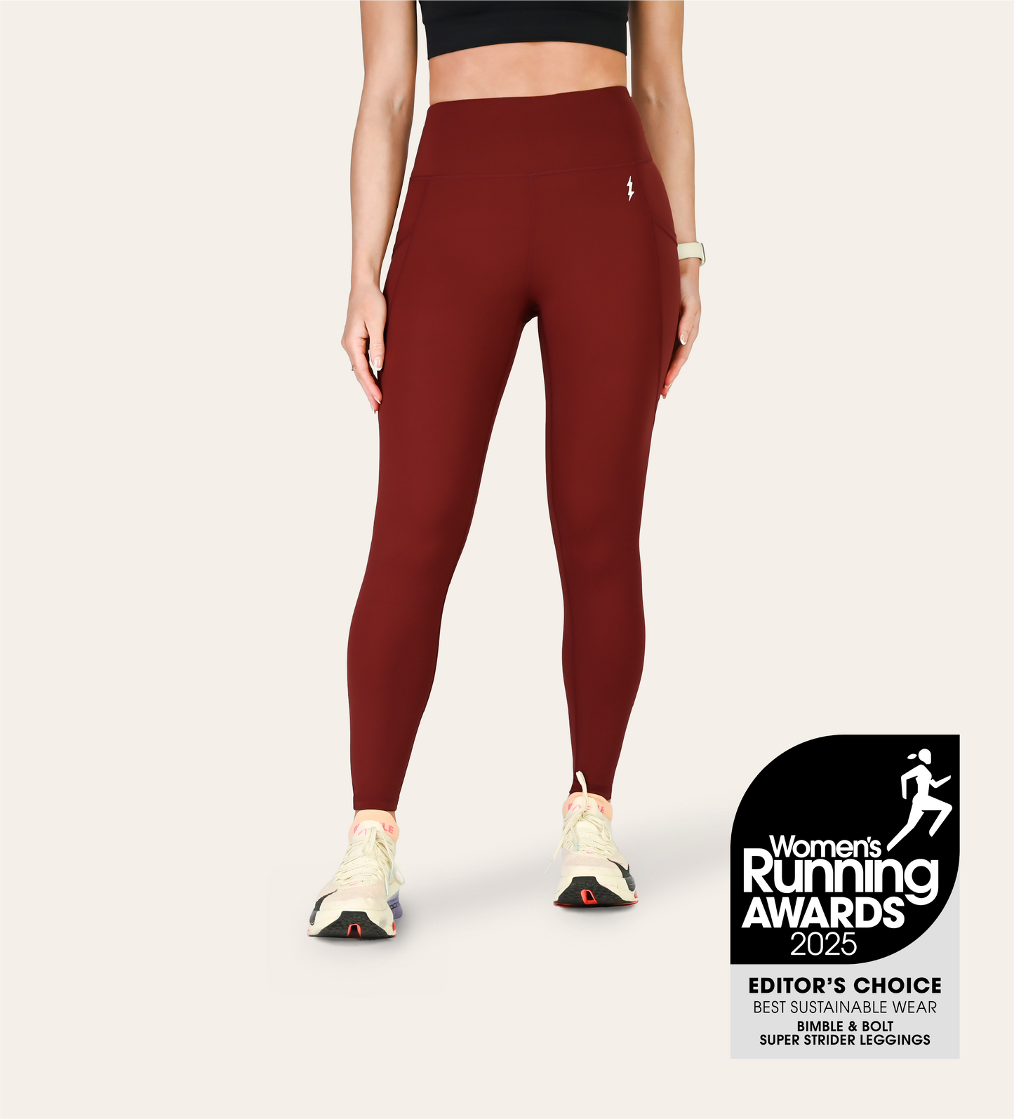 8/8 RUNNING LEGGINGS RED DUNE