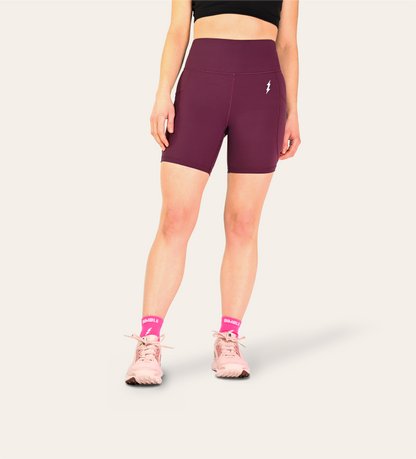6" RUN SHORTS WINE