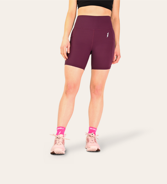 6" RUN SHORTS WINE